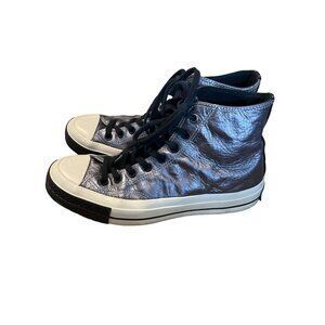 Converse Chuck 70 “Flight School” High Top Metal Black Leather Men’s 7.5 Women’s